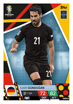 Ilkay Gundogan Germany Topps Match Attax EURO 2024 #GER8